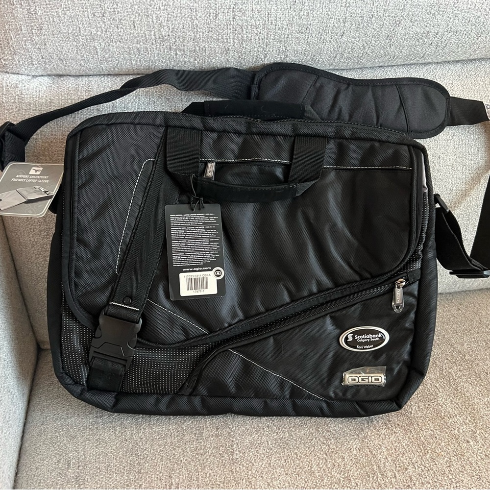 OGIO Black Messenger Bag NWT